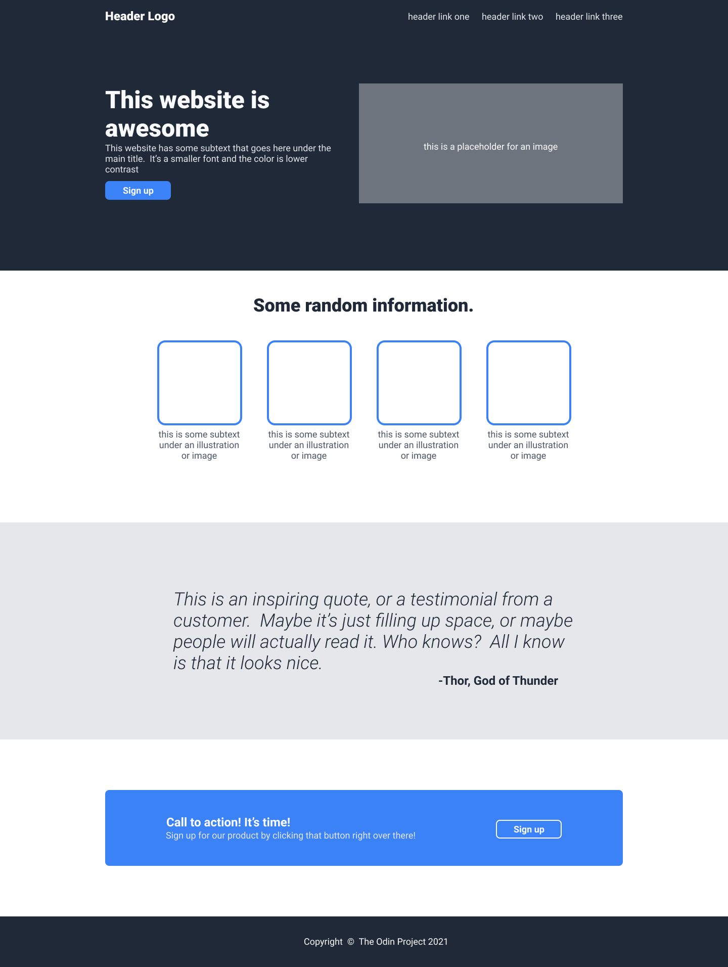 reference layout