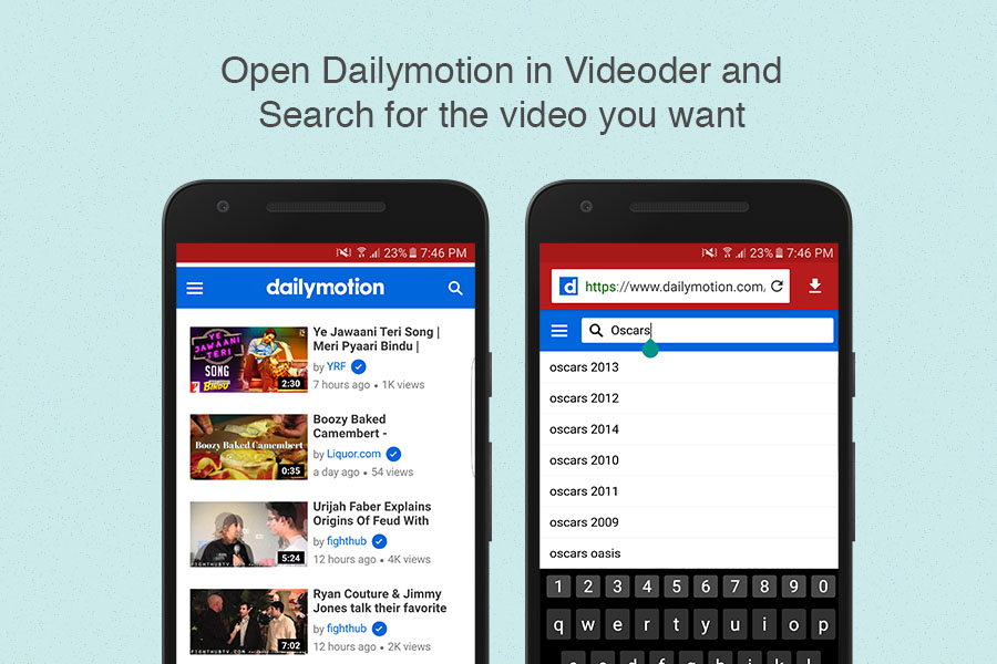 Download Dailymotion videos using Videoder