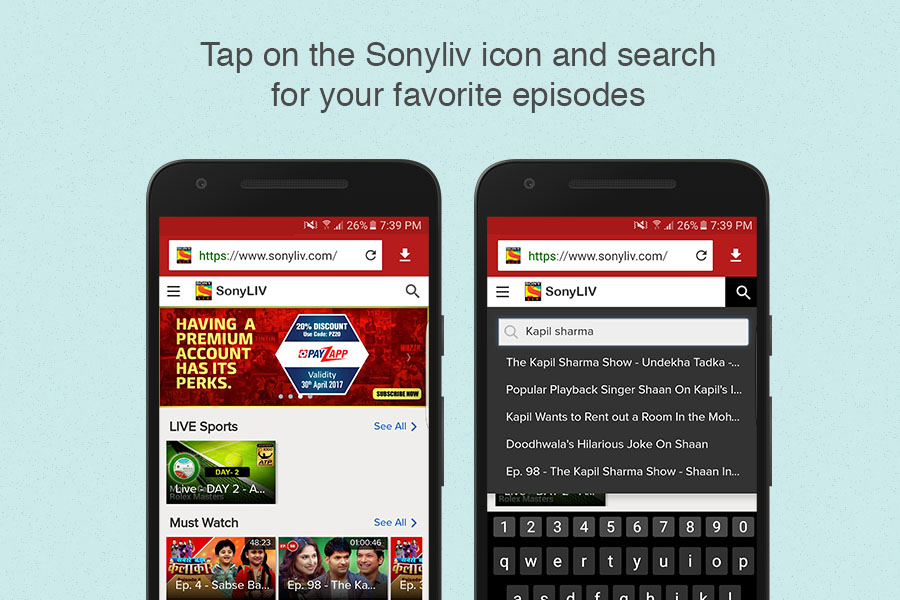 Download Sonyliv videos using Videoder