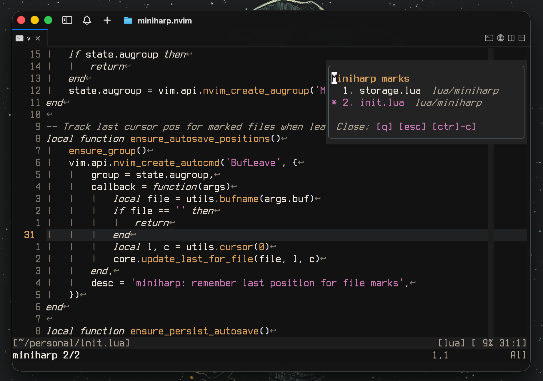vieitesss/miniharp.nvim thumbnail