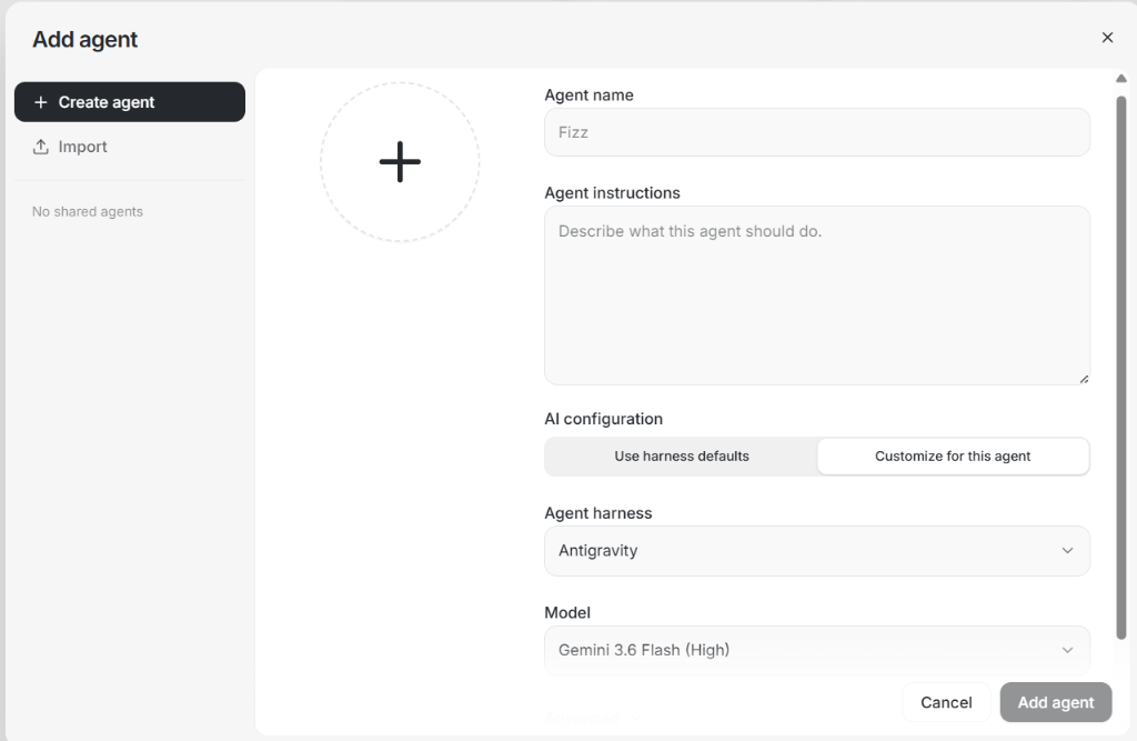 Step 4 - Add Agent Form