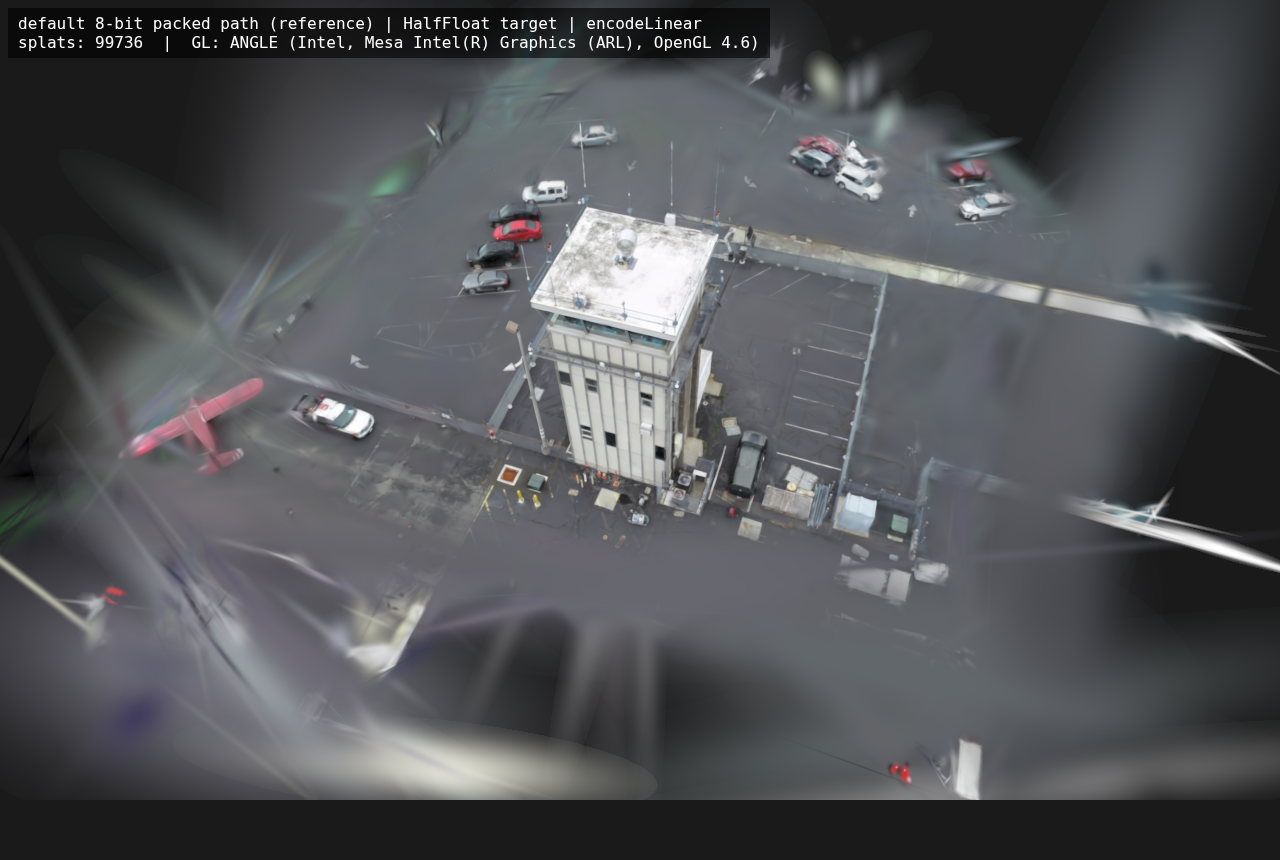 second scene, default packed path