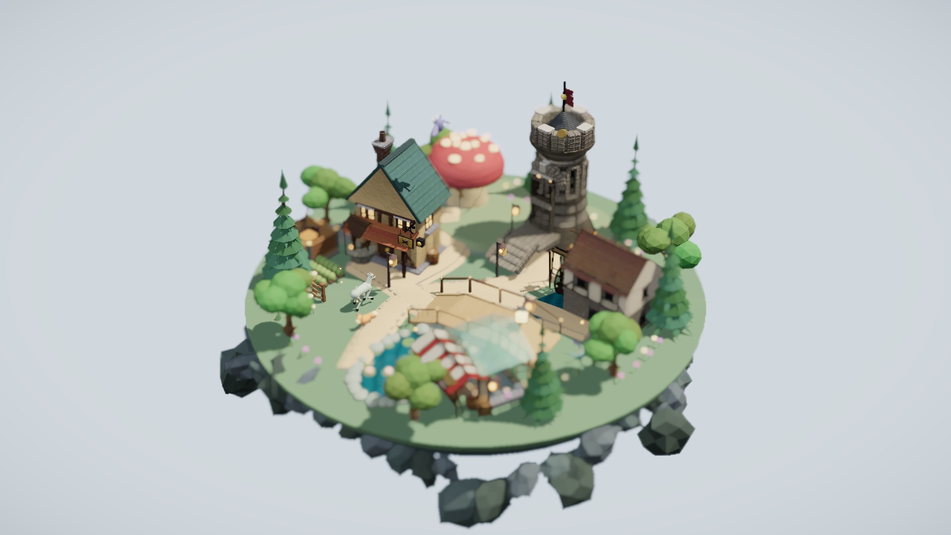 Tilt-shift diorama