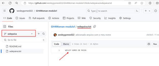 tela GitHub