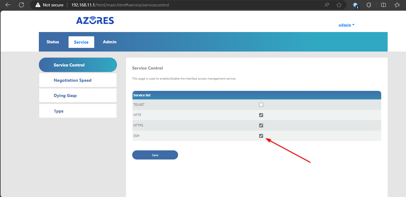 WAS-110 Access Web UI SSH