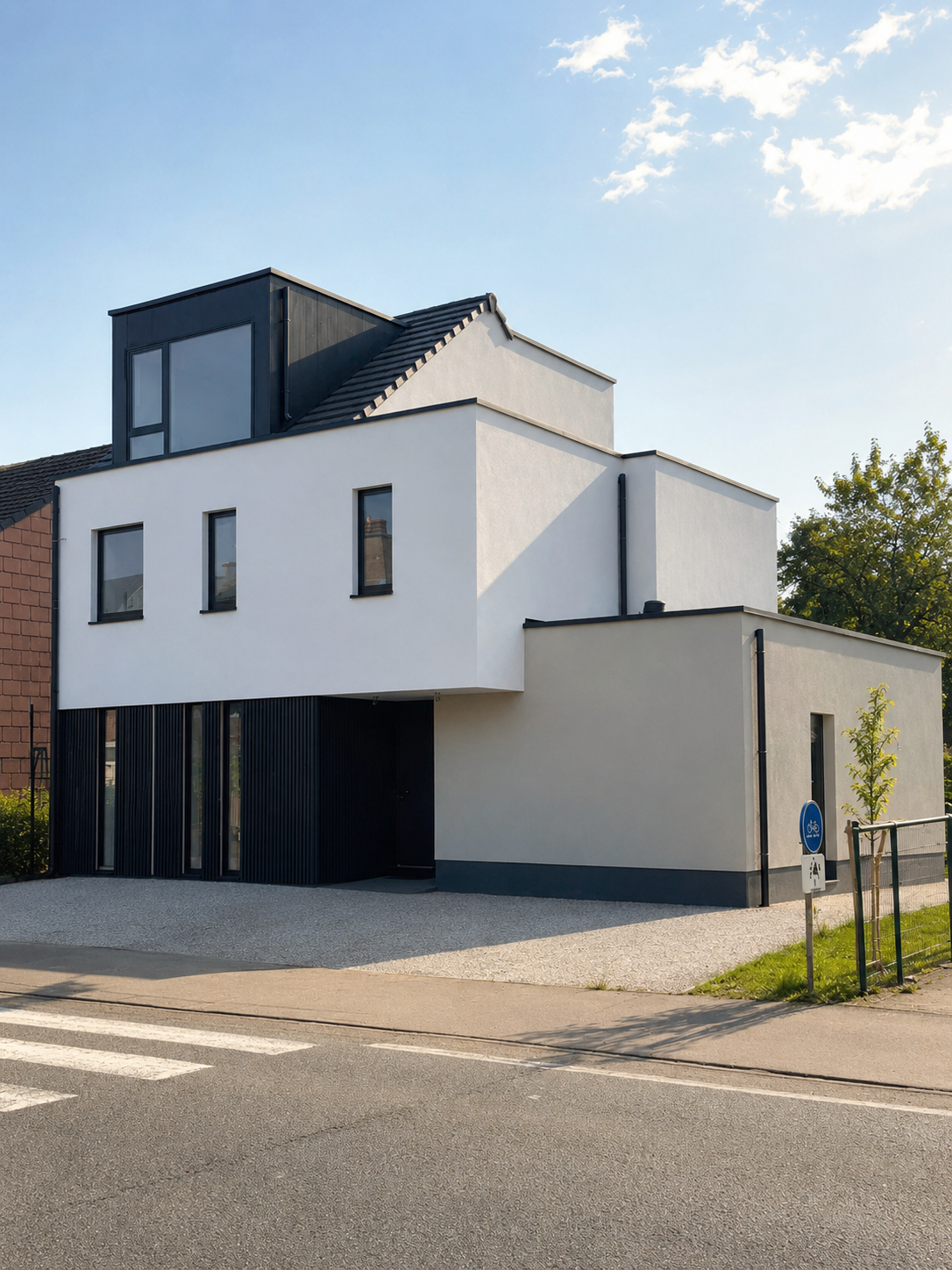 Gevel na crepi renovatie