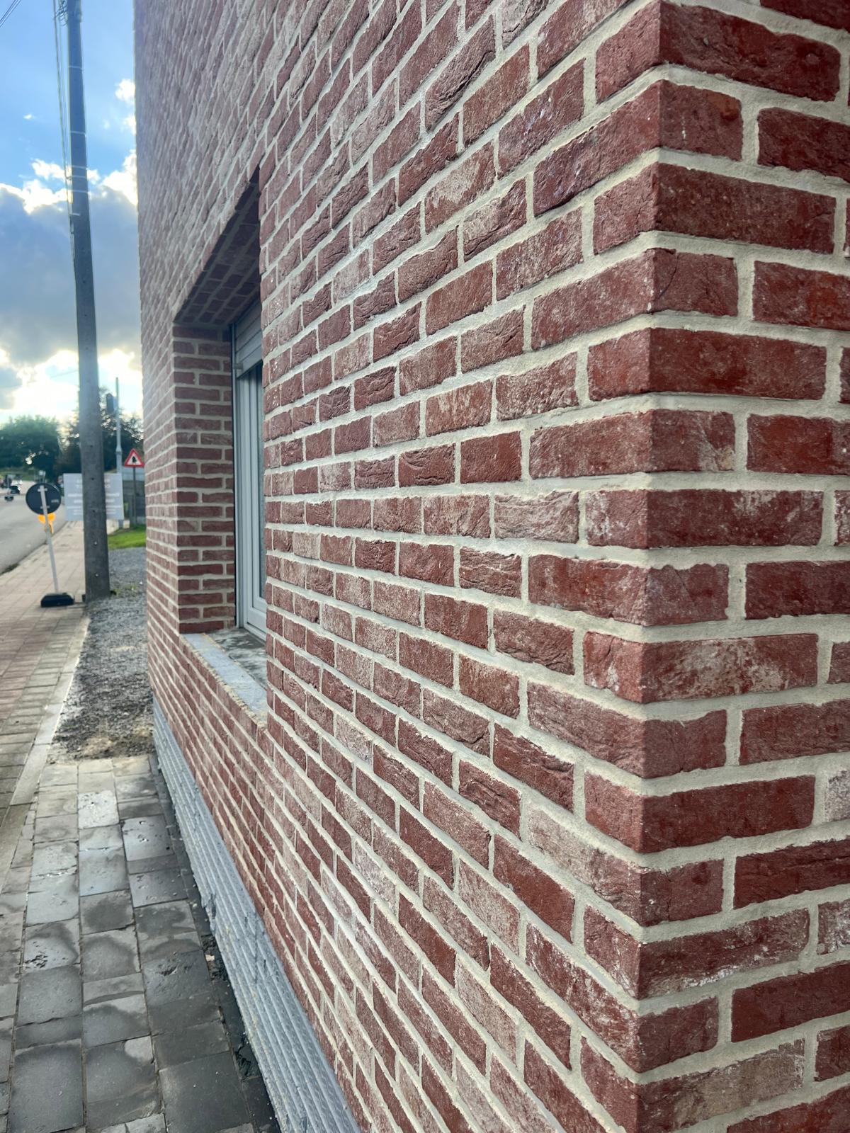 Hoekdetail na