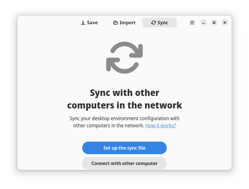 Sync page