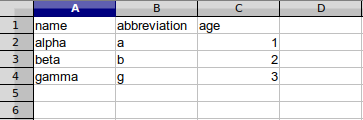 Sample Excel file