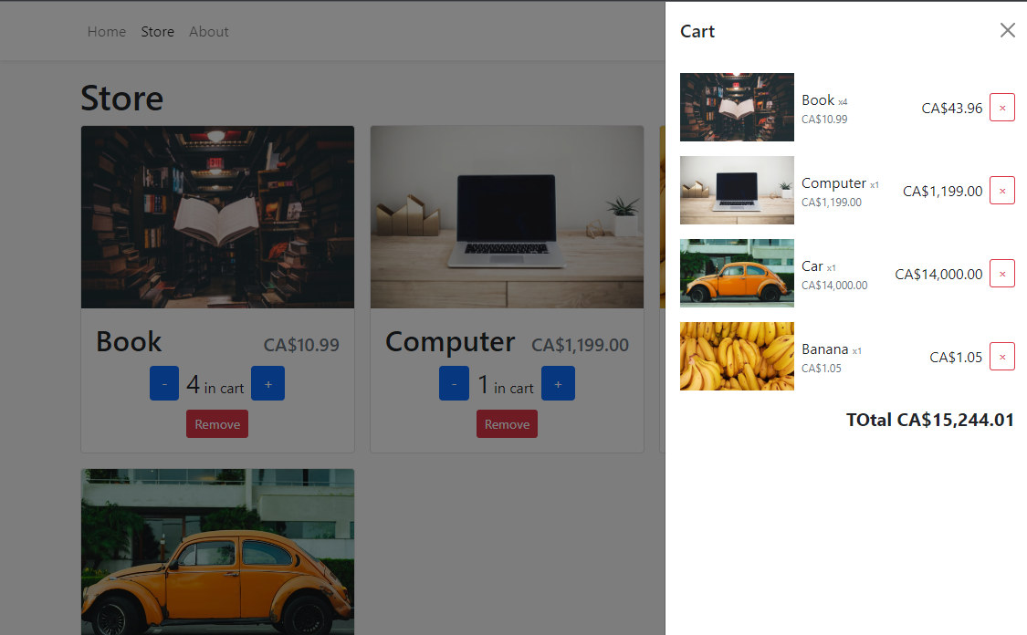 GitHub - Viktoravelino/shopping-cart: This Project Exemplifies A ...