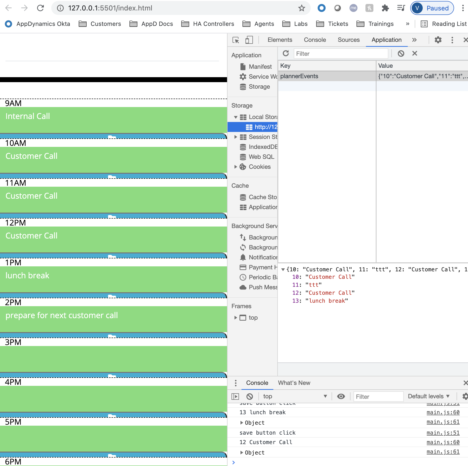 Calendar-LocalStorage