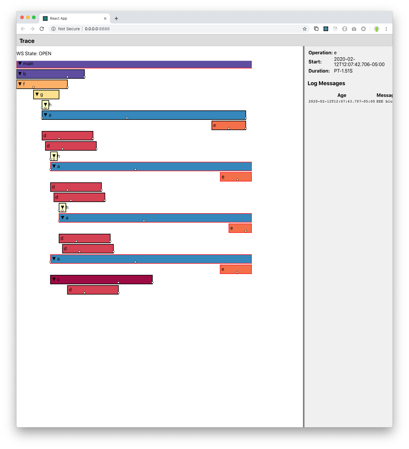 trace ui example