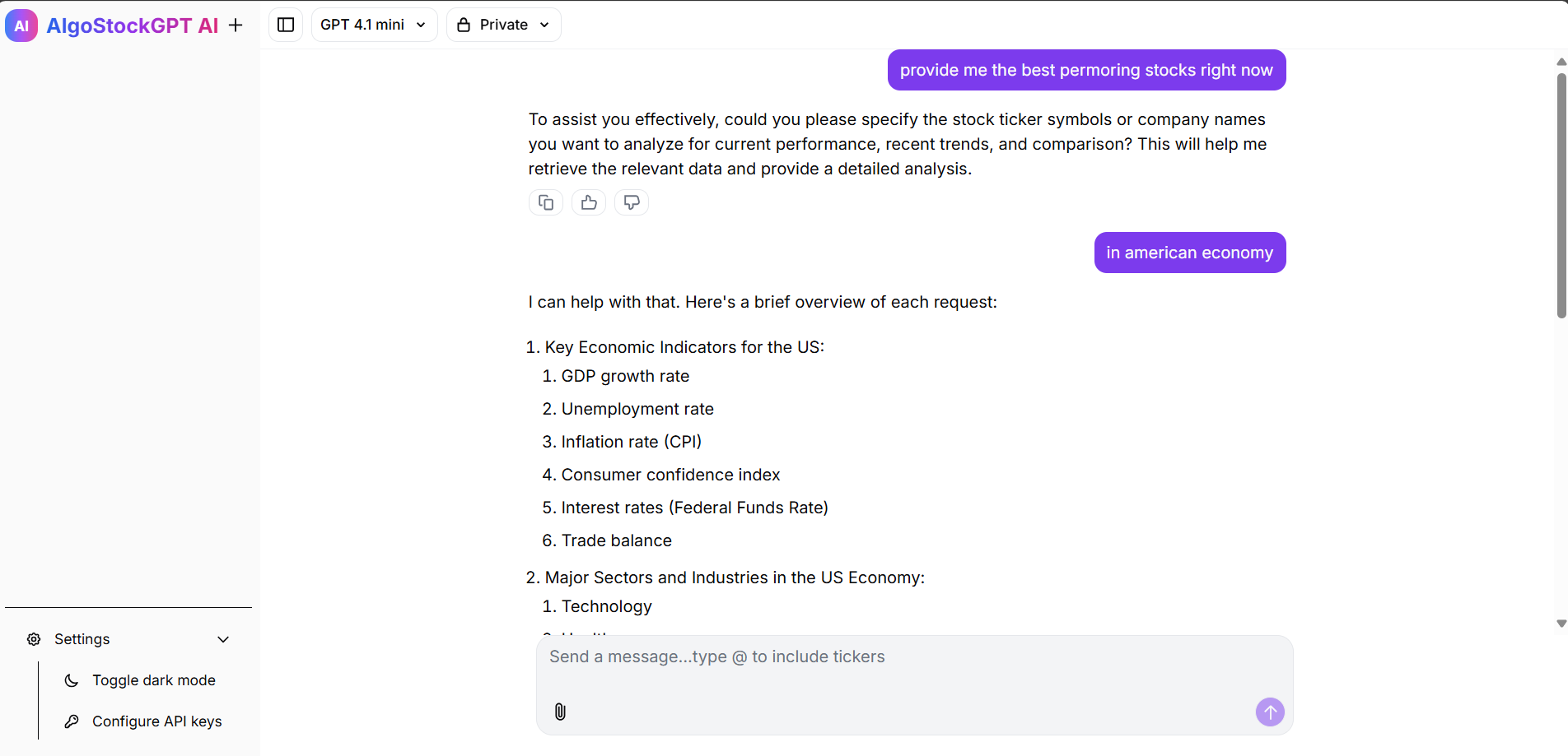 Chat Interface