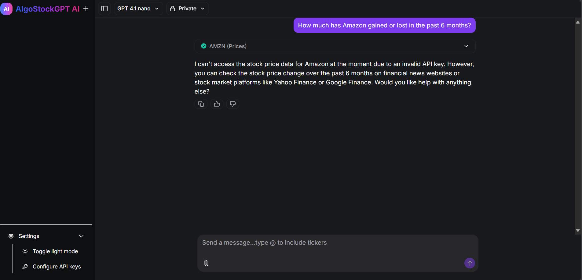 API Error Response
