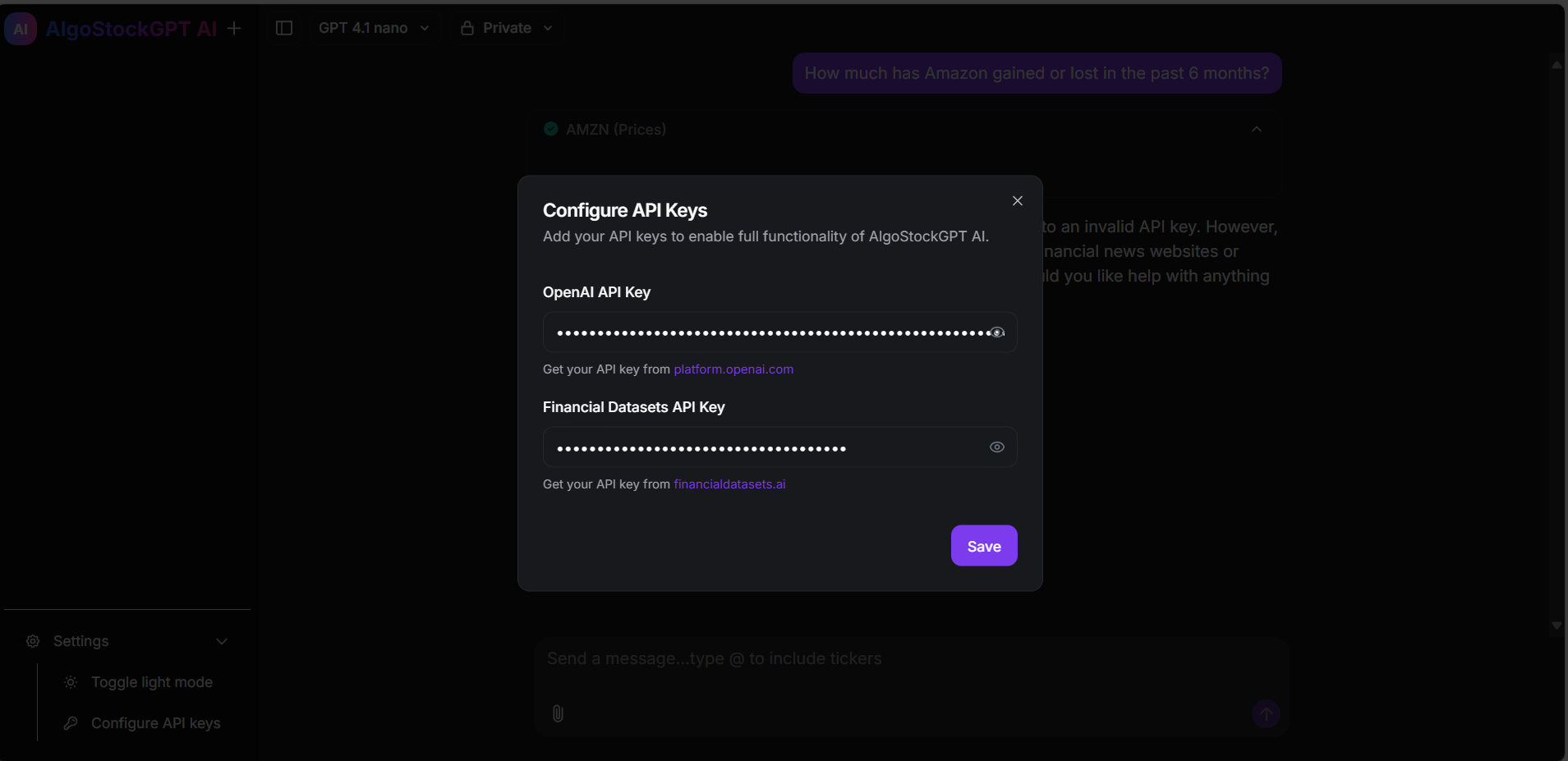 API Keys Setup