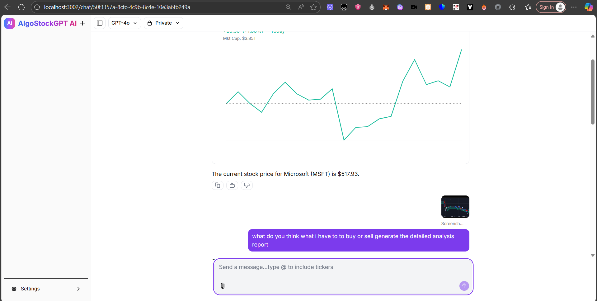 Detailed Stock Chart