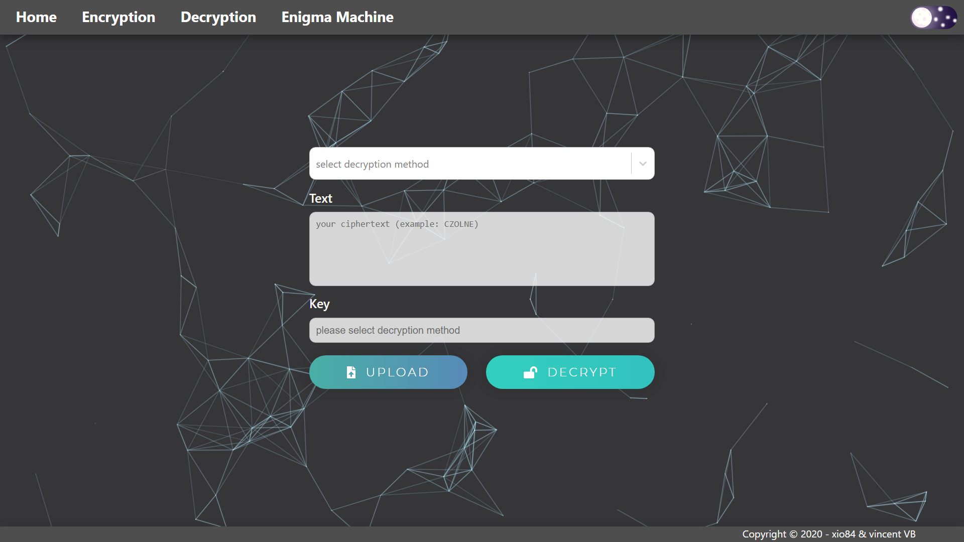 decryption page