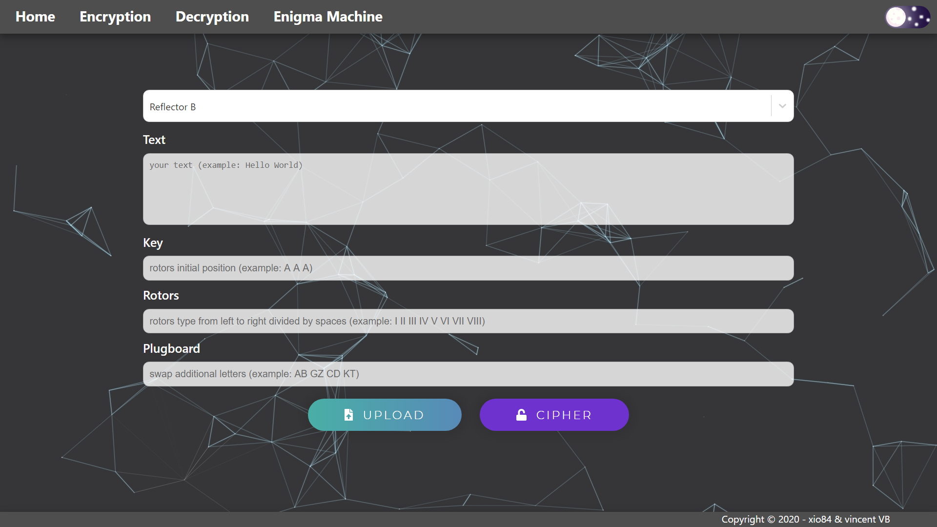 enigma machine page