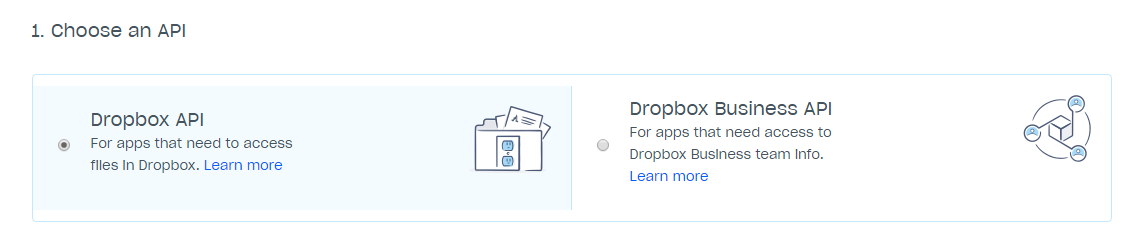 Dropbox API 1