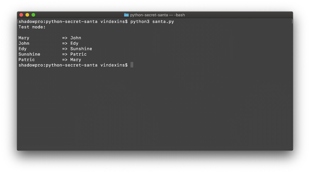 Python Santa GitHub - vindexins/python-secret-santa: Python Secret Santa script