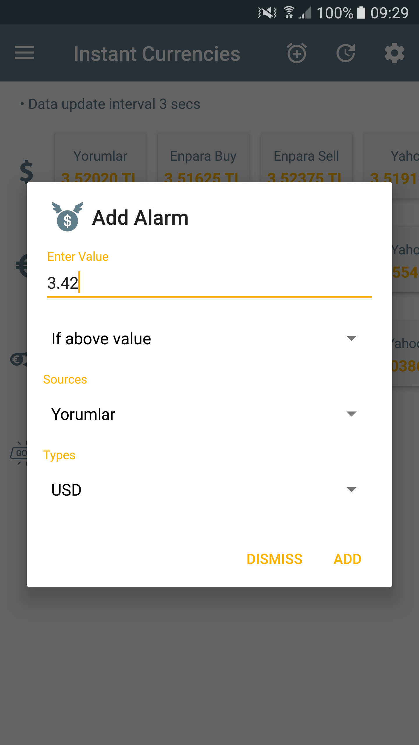 Add Alarm