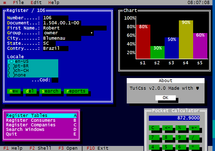 Interfaces lib. Source Интерфейс. Gui CSS. Turbo Vision.