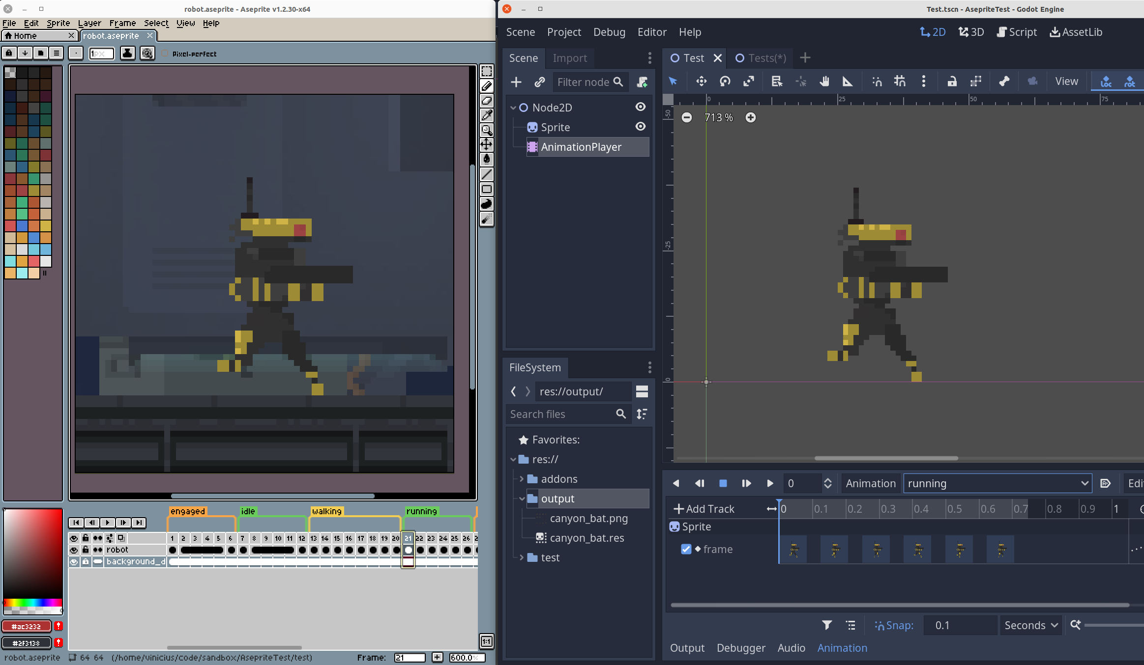 Godot Aseprite Wizard: Seamless Animation Import from Aseprite to Godot 4