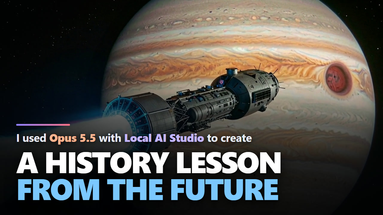 Everything Before: a history lesson from the future, made with Local AI Studio
