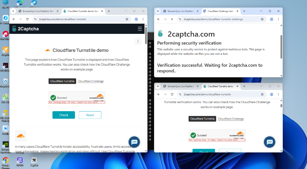 Demo Vượt Cloudflare Turnstile