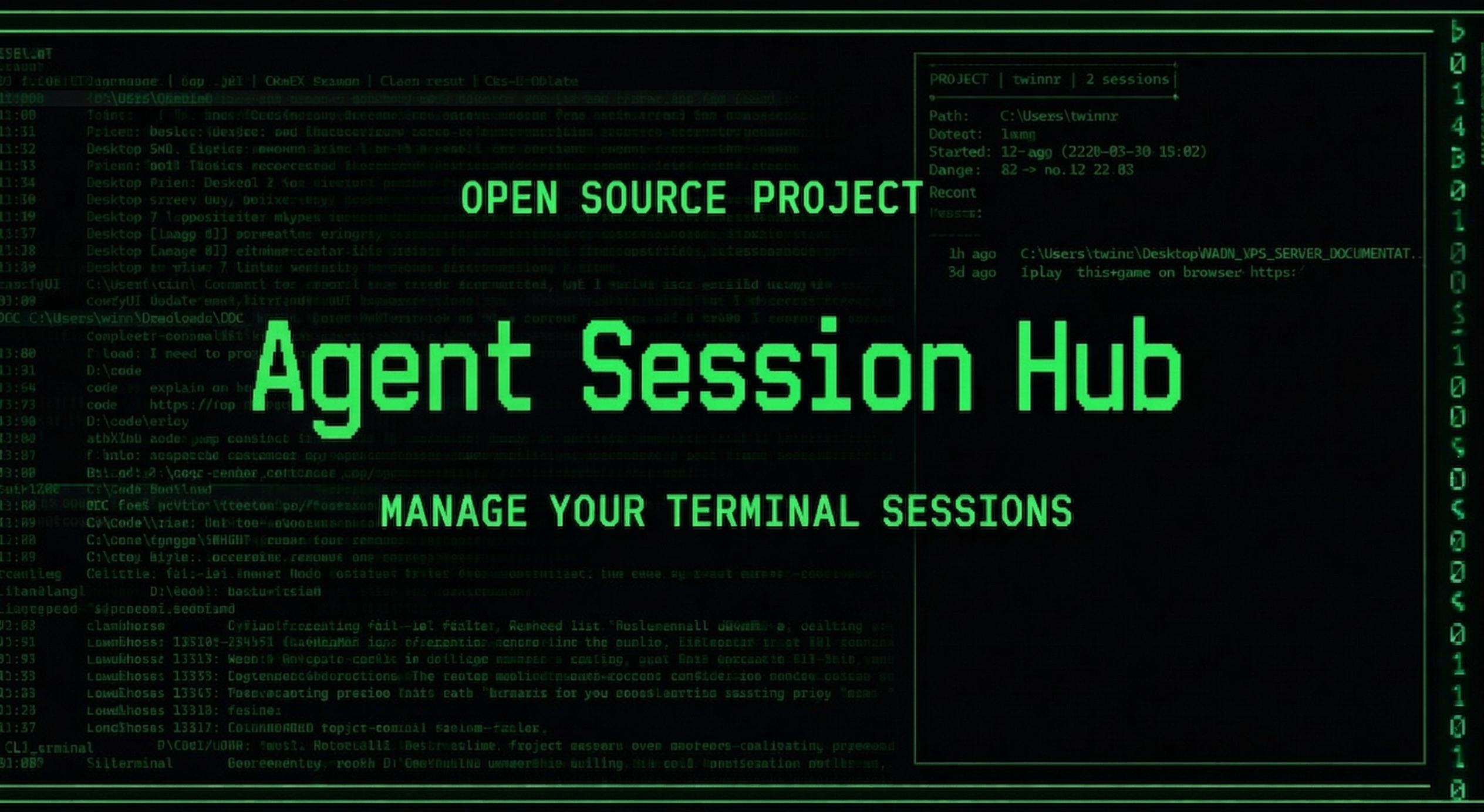 Agent Session Hub banner