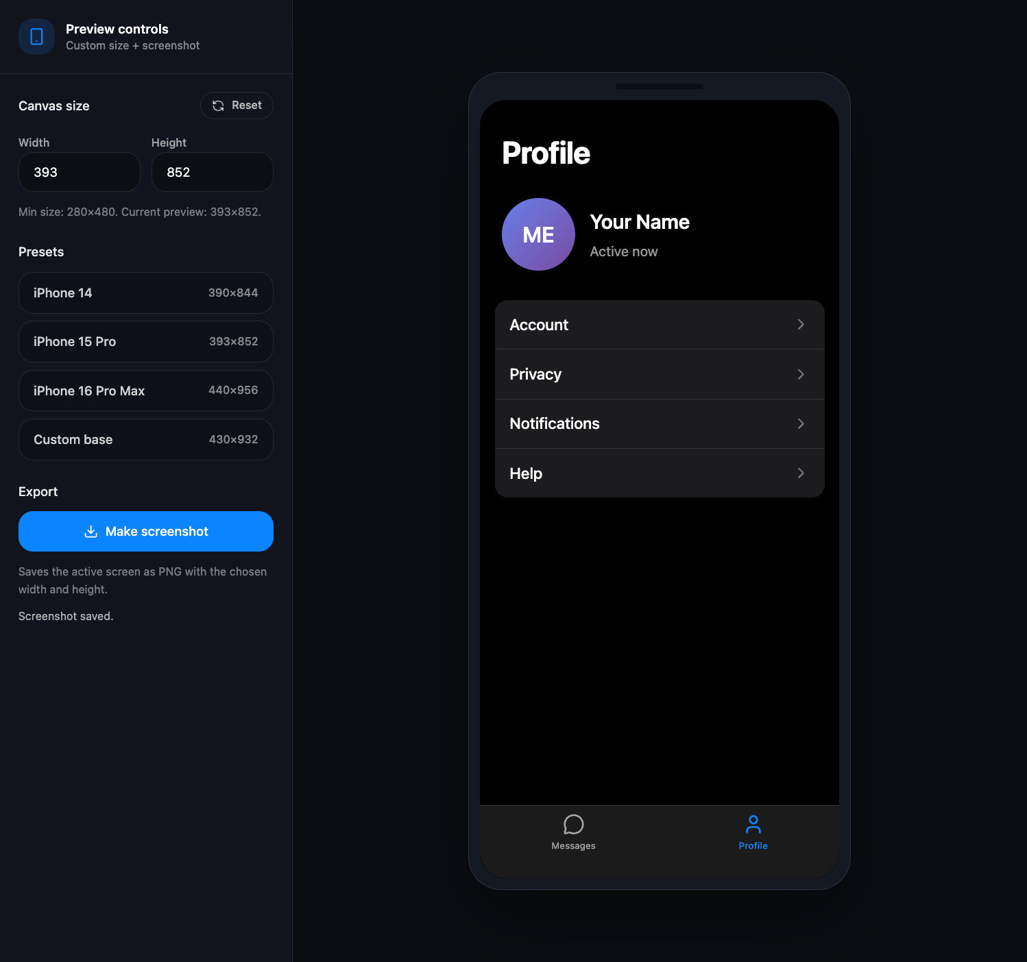 Screenshot