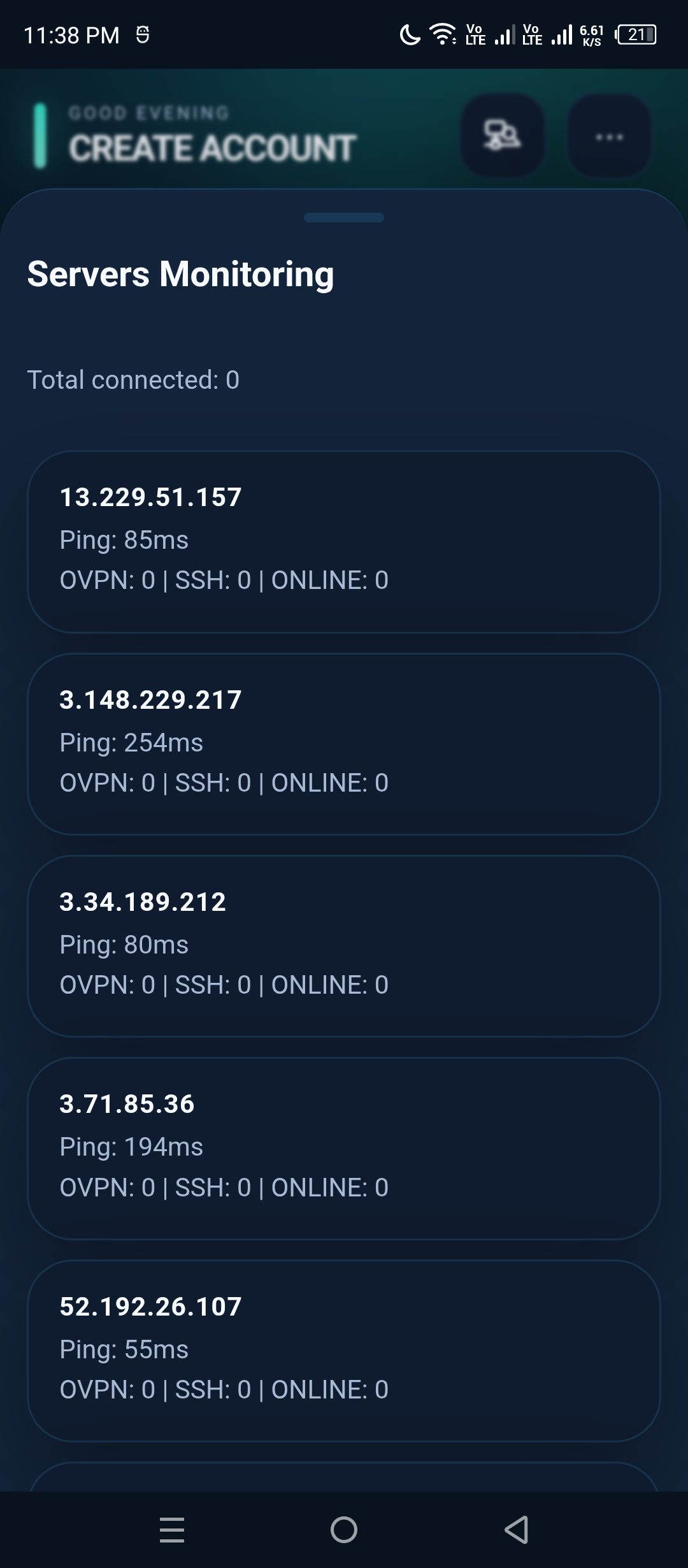 VIPER APP create form bottom sheet