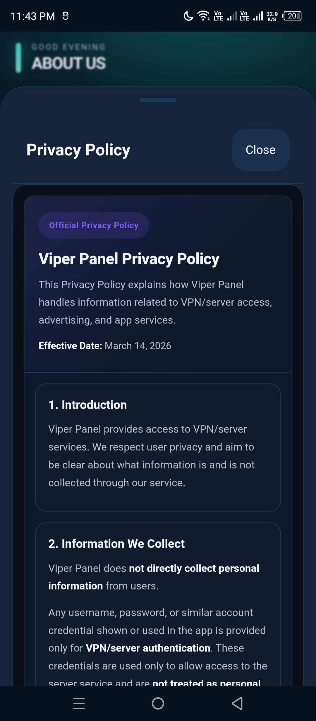 VIPER APP extra view 4