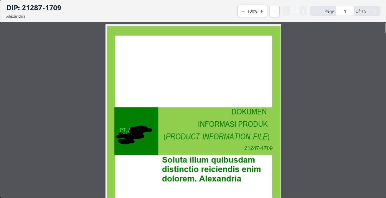 Python-based Document Information Generator System Screenshot 1
