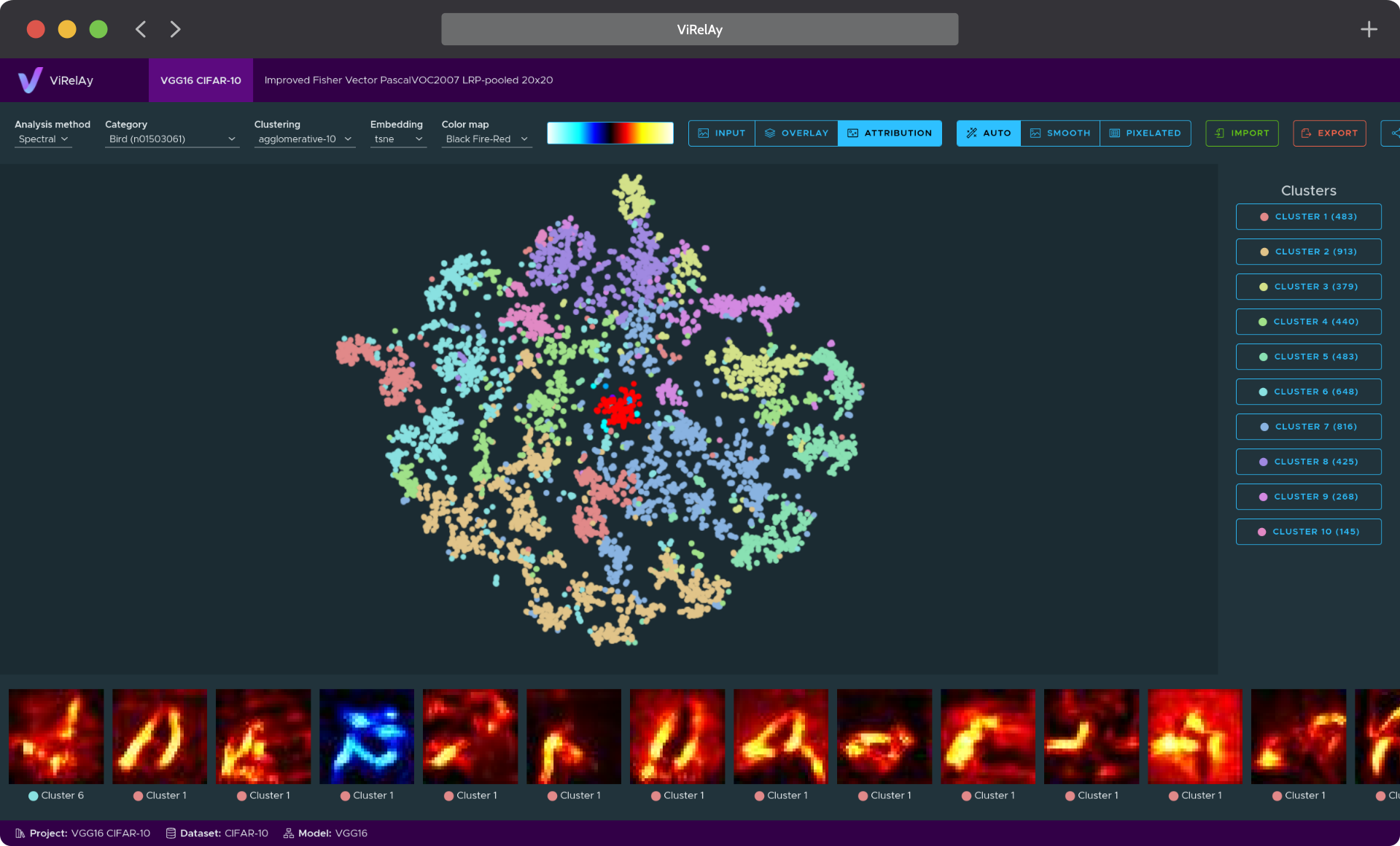 ViRelAy Dark Mode UI