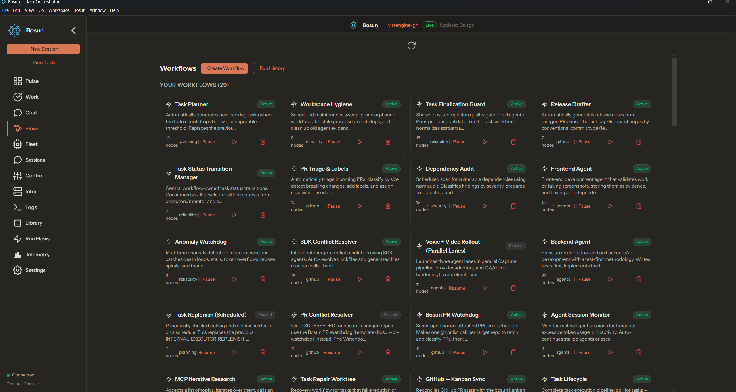 Bosun Workflows for Autonomous Engineering