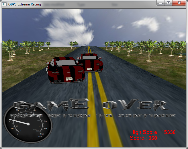 3D Car Race Game In C Programming With Source Code - Source Code