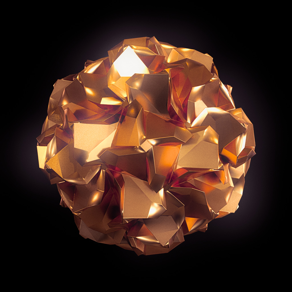 Some brutalist Polyhedron, rendered with 3Delight|ɴsɪ