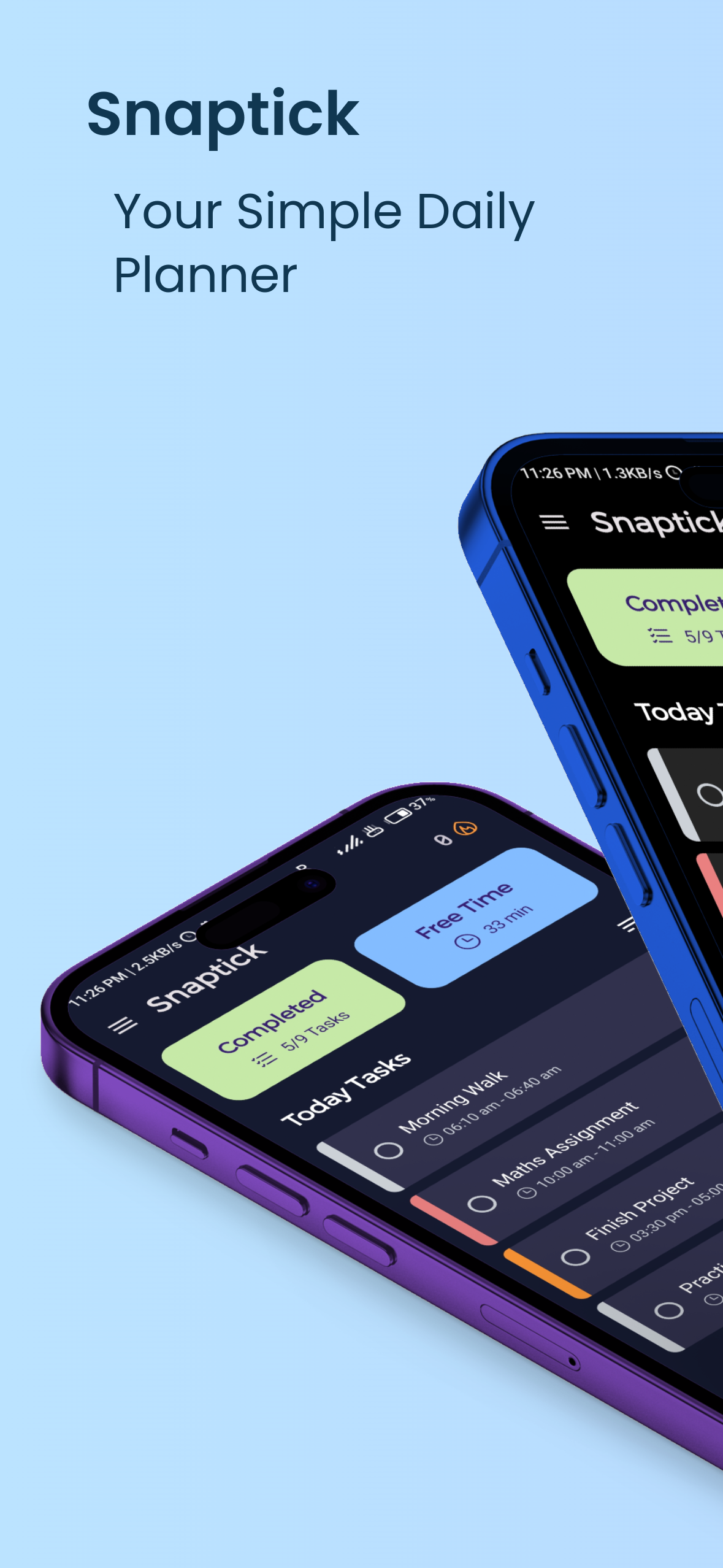 Screenshot 1 of Snaptick — opens full size