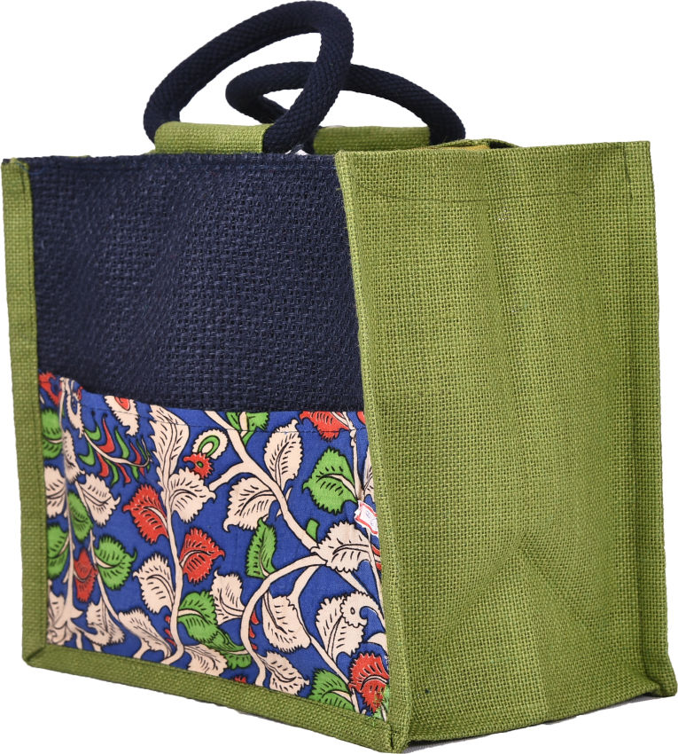 KALAMKARI LUNCH-SMALL GREEN - Handbags | Buy online on ZillyBuy
