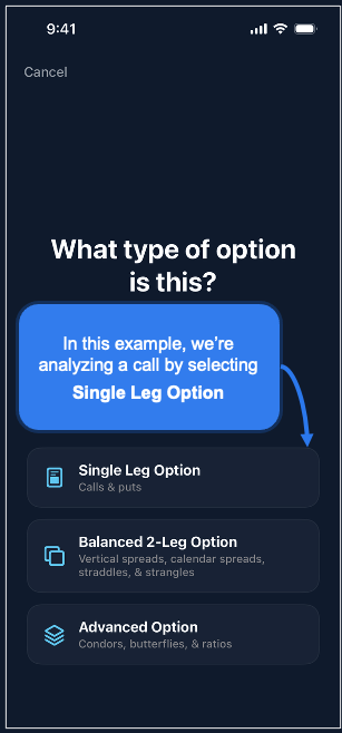 OptionsVision walkthrough slide 2