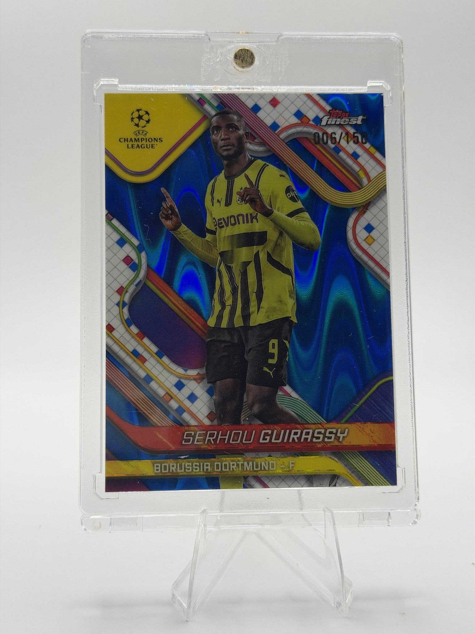 Serhou Guirassy 2024 Topps Finest UEFA Club Competitions front