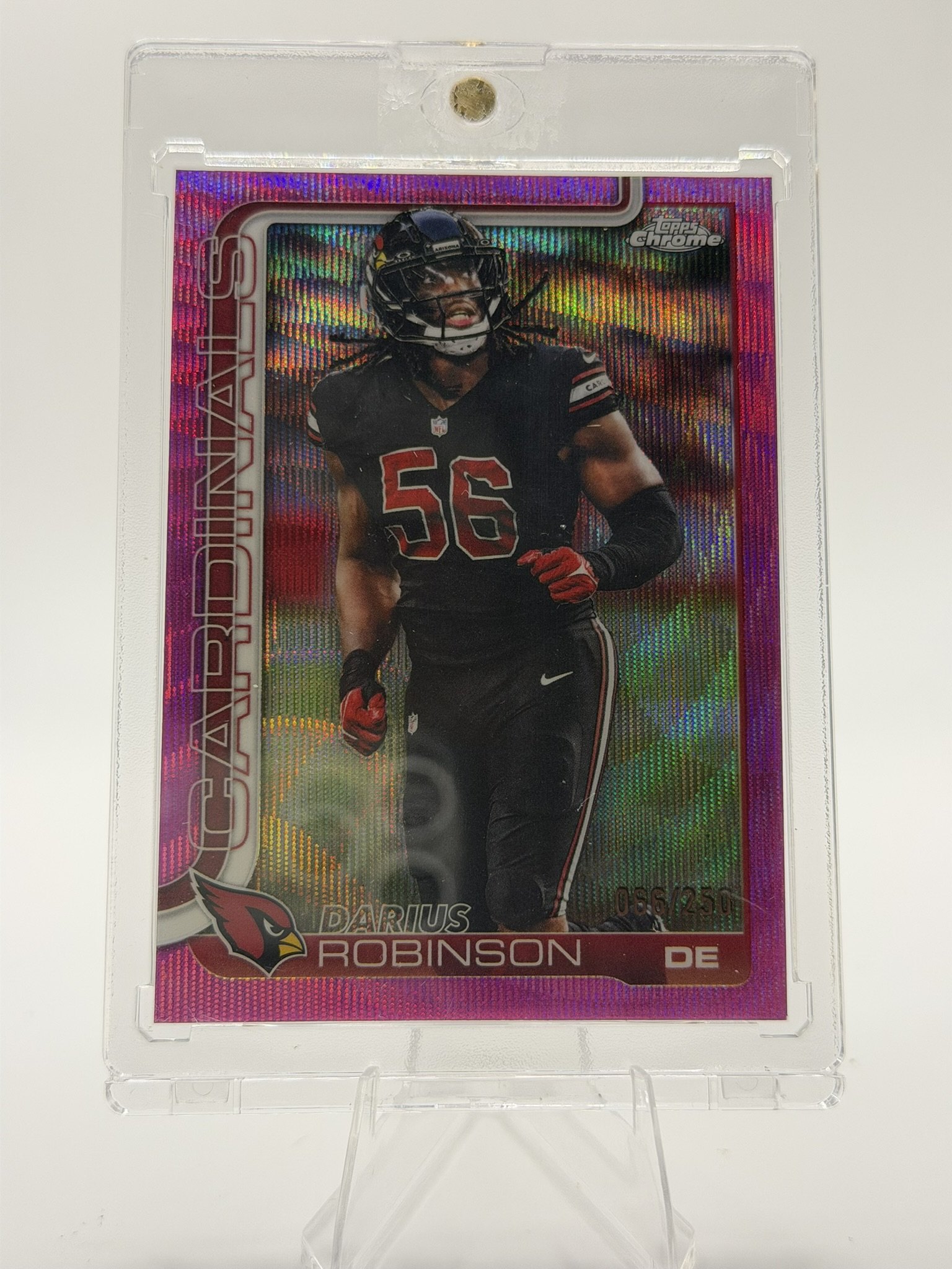 Darius Robinson 2025 Topps Chrome Pink Wave Refractor /250