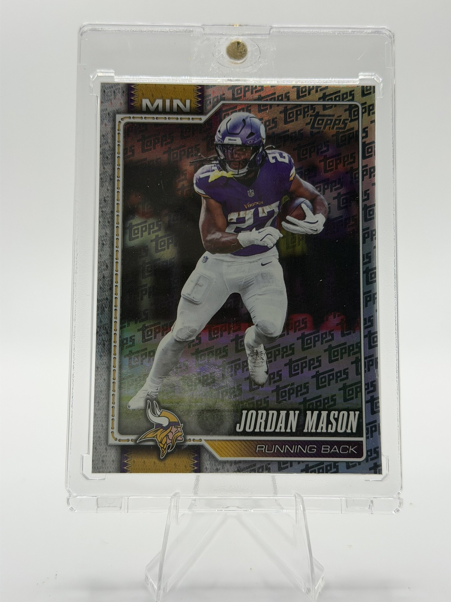 Jordan Mason 2026 Topps Topps Logo Foil