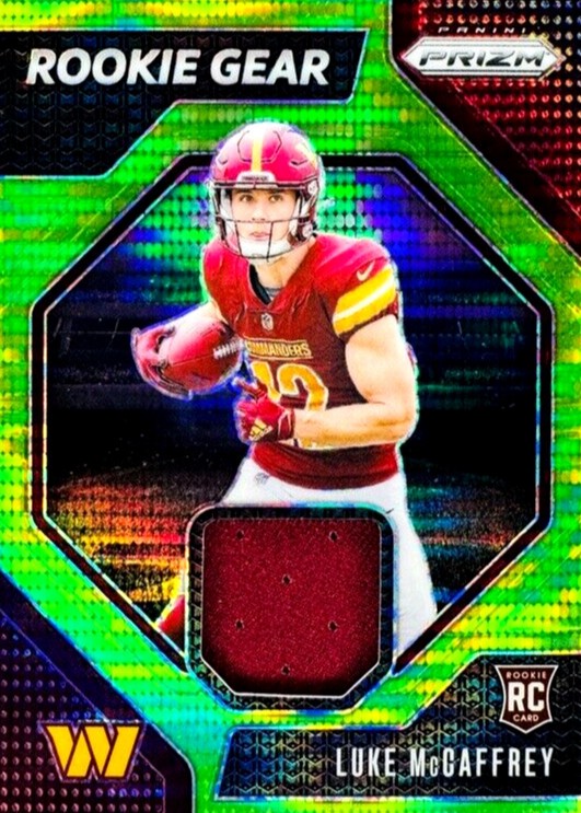 Luke McCaffrey 2024 Panini Prizm front