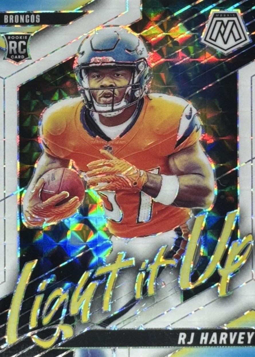 RJ Harvey 2025 Panini Mosaic front