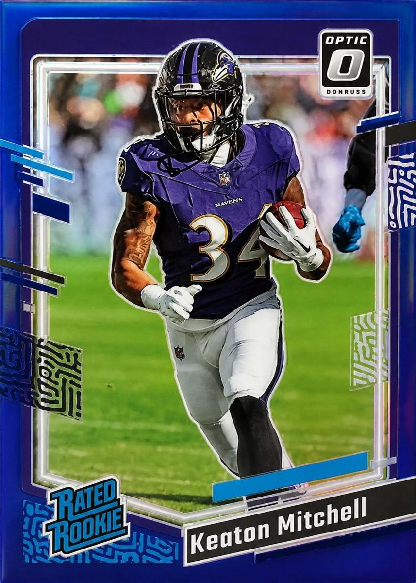 Keaton Mitchell 2023 Donruss Optic front