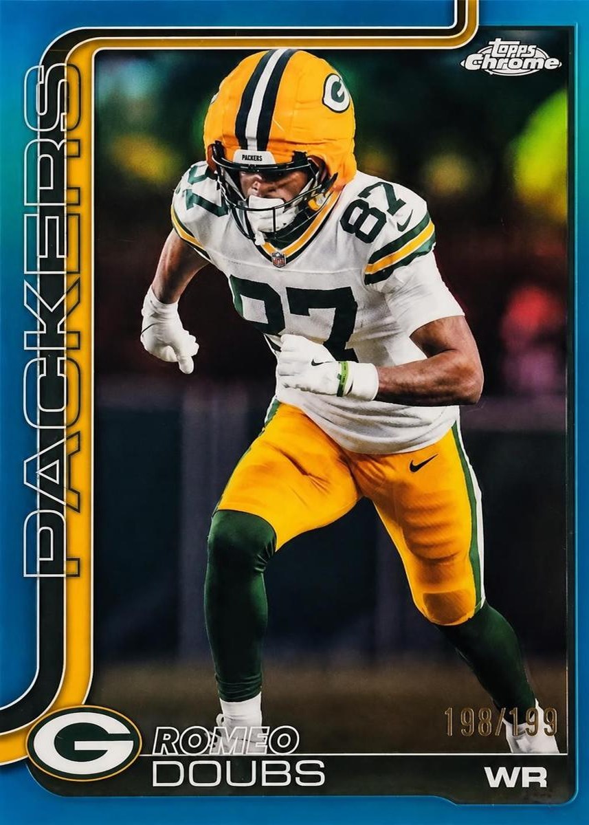 Romeo Doubs 2025 Topps Chrome front