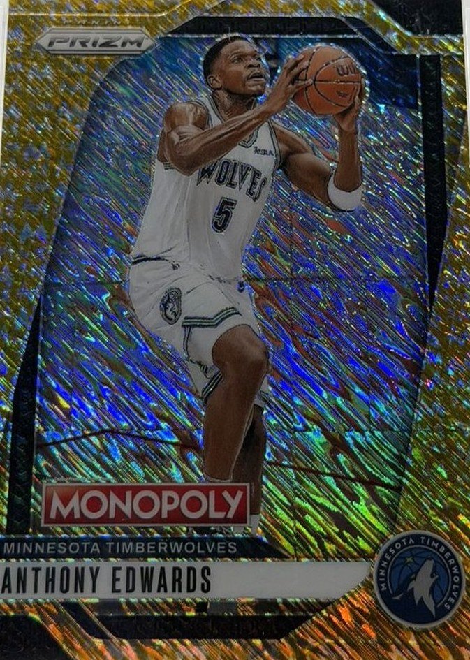 Anthony Edwards 2024 Panini Prizm Monopoly front