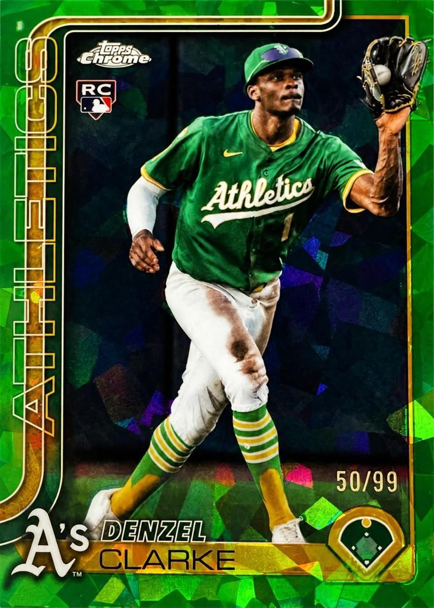 Denzel Clarke 2025 Topps Chrome Update Sapphire front